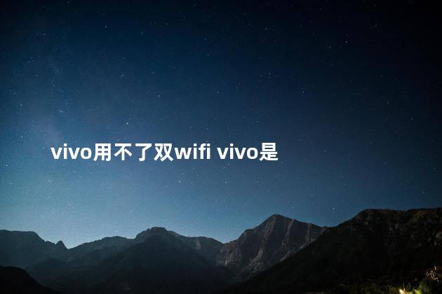 vivo用不了双wifi vivo是哪个国家的品牌